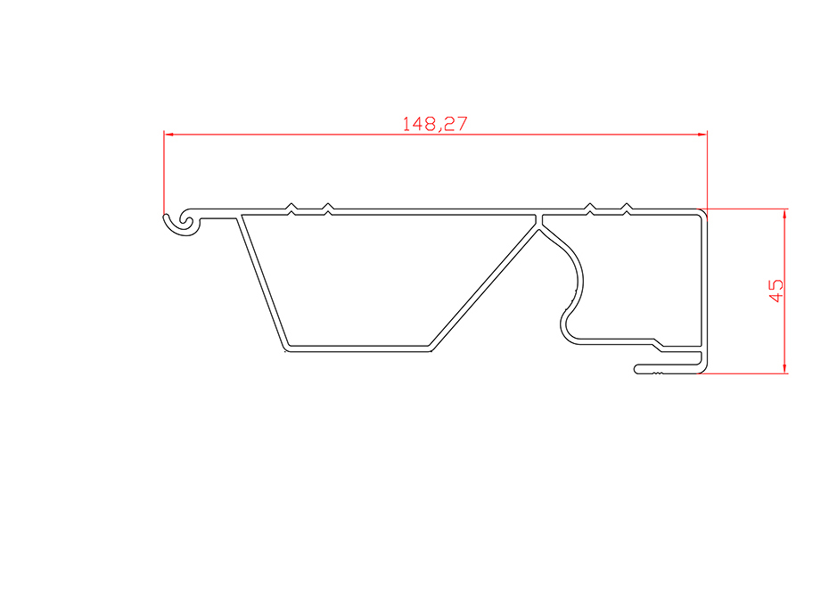 鋁合金熱擠壓型材 LX-4857