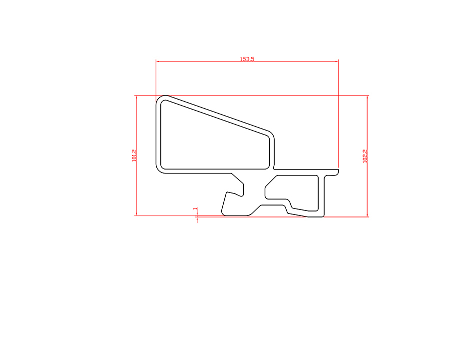 鋁合金熱擠壓型材 LX-4836