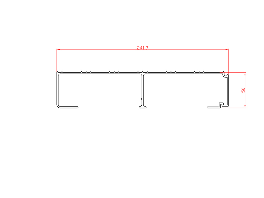 鋁合金熱擠壓型材 Lx-3331-61231-ES