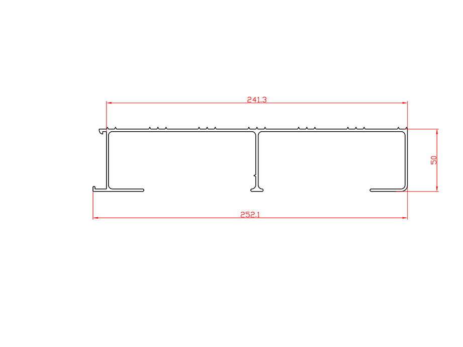 鋁合金熱擠壓型材 Lx-3330-61230-ES